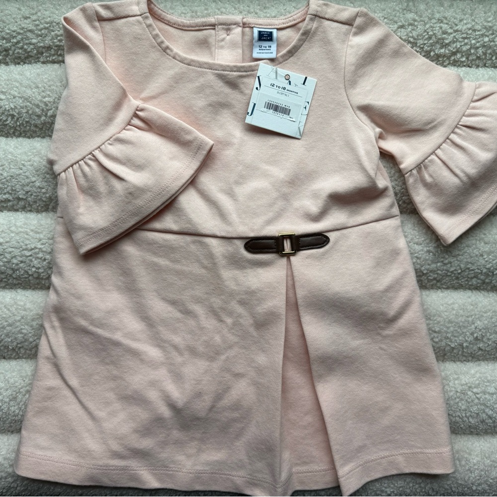 Janie and Jack pink dress 12-18 months